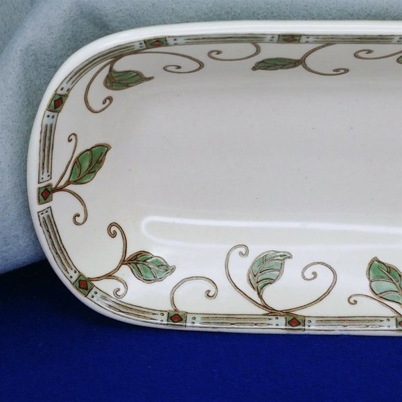 Celery Condiment Dish Pfaltzgraff "Mission Flower" Discontinued Pattern 10.5" - Picture 3 of 9